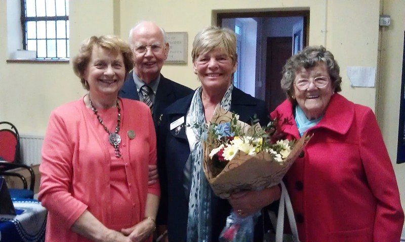 Saltdean Branch Mothers Union members with the Diocesan President