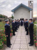 Cadets form the line up. 